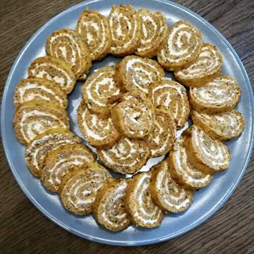 Roulé à la carotte et au fromage frais