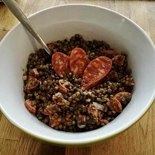 Salade de lentilles au chorizo