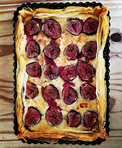 Tarte filo aux figues