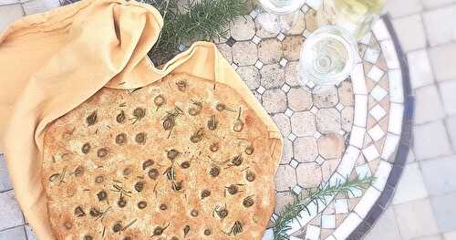 A la mode Italienne: Focaccia au Romarin  (pousse rapide)