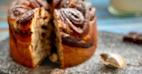 BABKA au Chocolat et Ecorces d'Oranges Confites