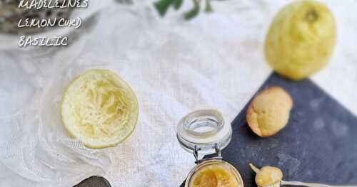 Comme des Madeleines Citron Basilic Huile d'Olive