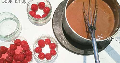 Crême au Chocolat et Framboises ... pour les enfants et les grands !