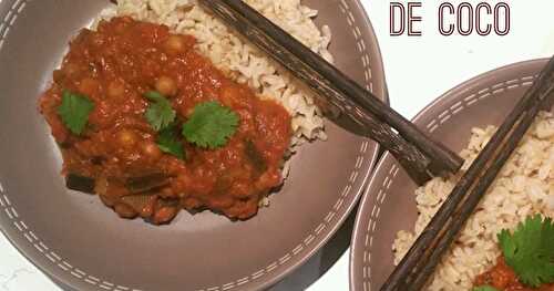 Curry Thaï au Lait de Coco, miso et coriandre ... la recette Veggie !