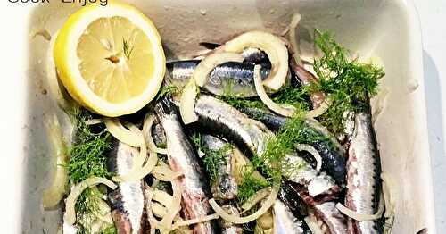 Des sardines marinées à la plancha - Citron, Oignons, Fenouil Frais