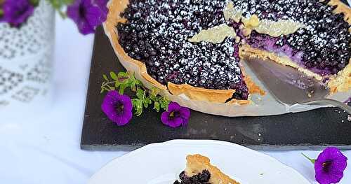 Envie du Jour ... Tarte aux Myrtilles aux Amandes