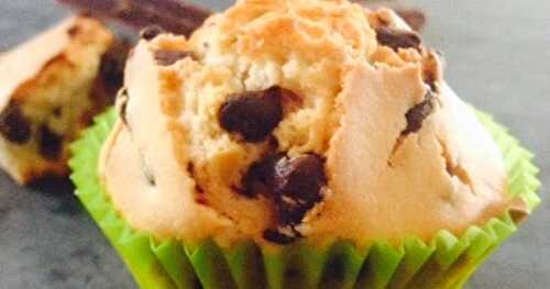 Muffin aux pépites de chocolat, un classique !