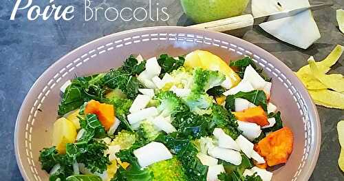 Salade Choux Kale - Brocolis - Poires - Thermomix ou pas