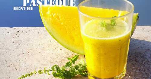 Se désaltérer : Jus Pastèque - Menthe - Sirop d'Agave (thermomix ou pas)