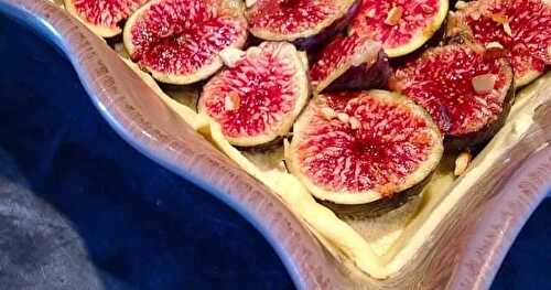 Tarte fine figues sur lit d'amandes - Thermomix ou pas