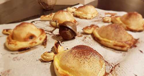 Tartelettes Poire sur lit d'amandes et Cœur Chocolat