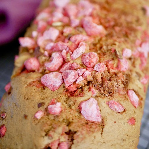 Cake Sucré aux Pralines Roses