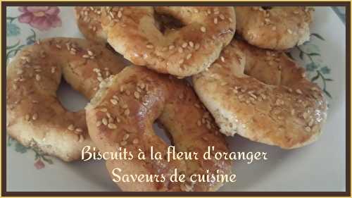 Biscuit à la fleur d'oranger sans oeufs: kaak bezhar.