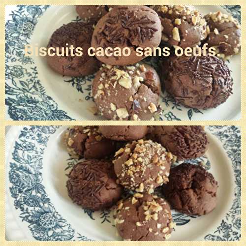 Biscuits chocolaté sans œufs: