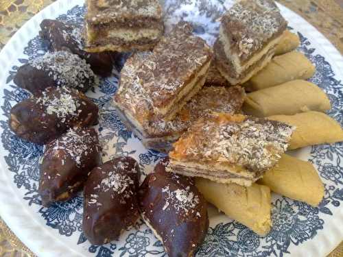 Biscuits fourrés à la noix de coco :