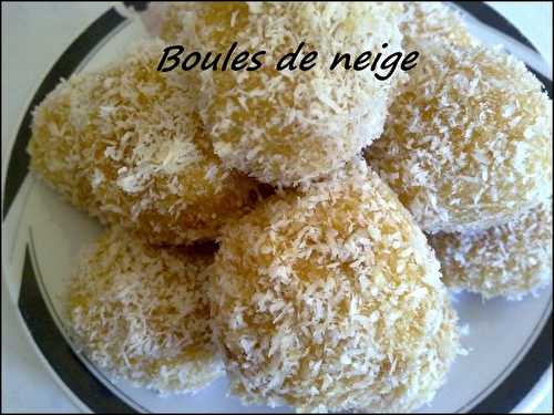 Boules de neige à la coco :