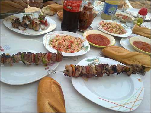 Brochettes d'agneau :