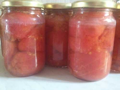 Conserve de tomates :