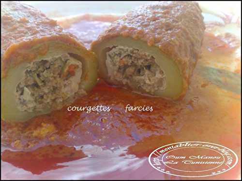 Courgettes farcies à la tunisienne: