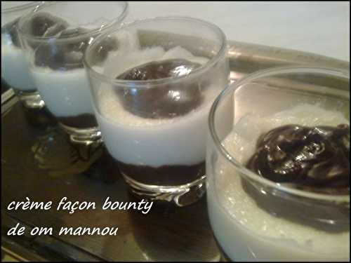 Crème façon bounty: