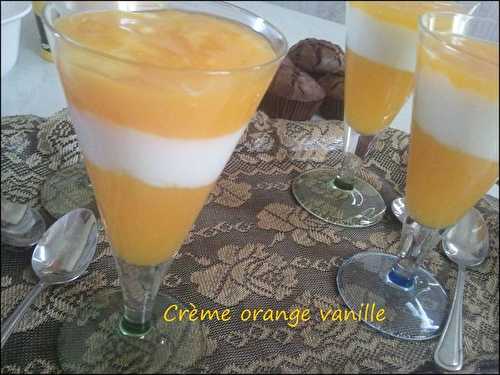 Crème orange-vanille :