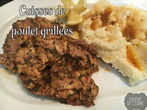 Cuisses de poulet grillées.