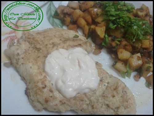 Escalopes grillées accompagner aux pommes de terres: