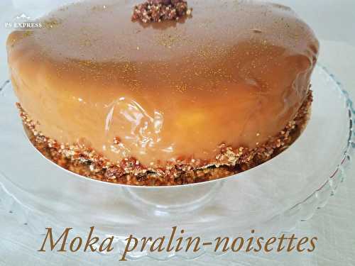 Gâteau moka pralin.