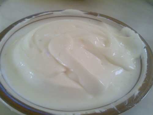 Mayonnaise sans oeufs: