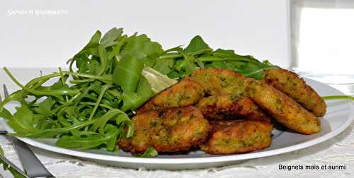 Beignets de Maïs au Surimi.