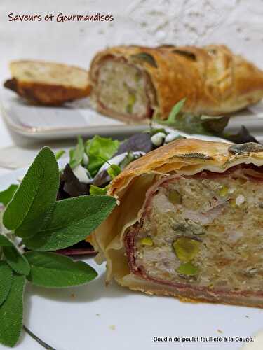 Boudin de Poulet feuilleté à la Sauge.