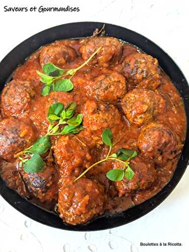 Boulettes de viande à la ricotta et à l'origan d'Ottolenghi