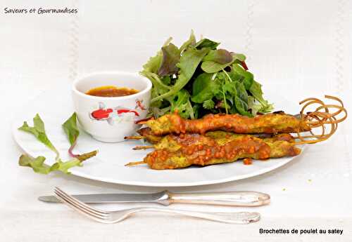 Brochettes de Poulet au Satey.