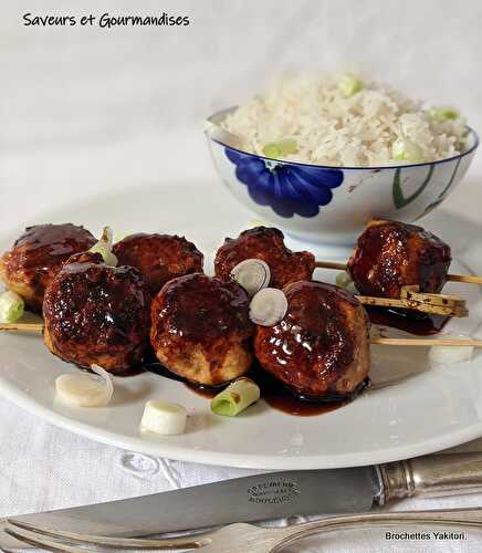 Brochettes Yakitori.