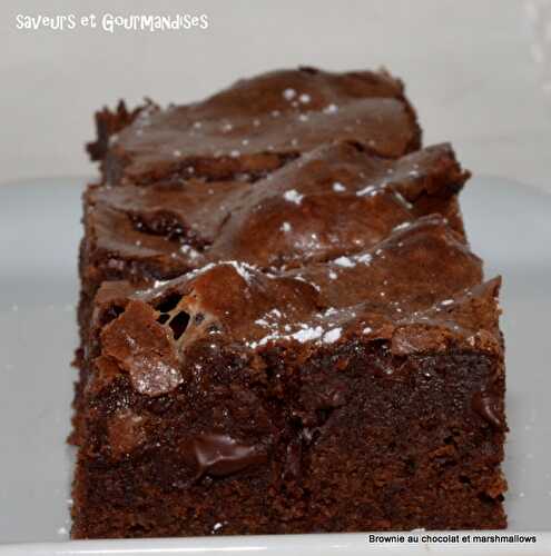 Brownie au Chocolat et Marshmallows.