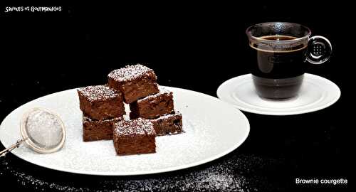 Brownie Chocolat-Courgette (sans matières grasses).