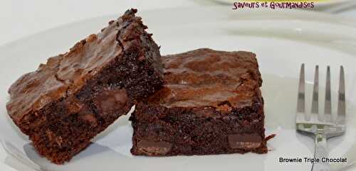 Brownie Triple Chocolat.