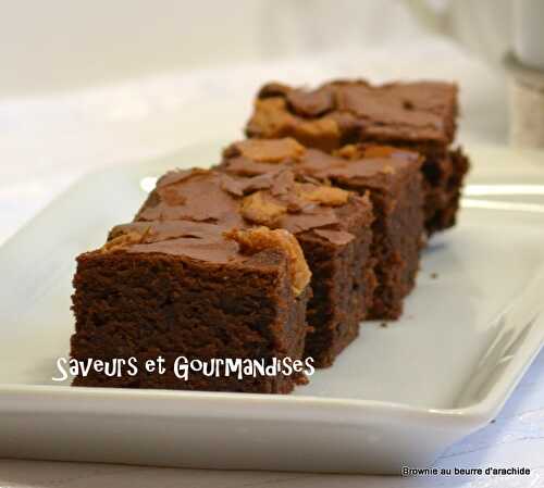 Brownies au Beurre d'Arachide de Lorraine Pascale. Wheat free peanut butter brownies.