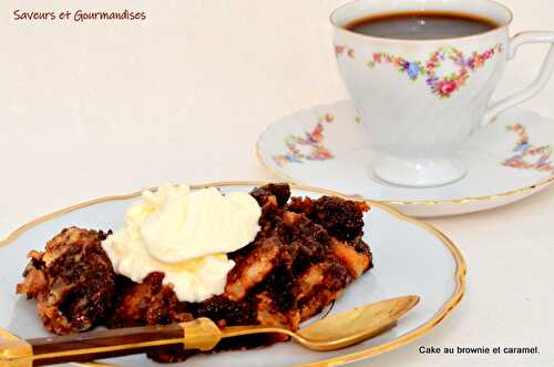 Cake de brownie et Caramel. 