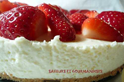 Cheesecake aux fraises.