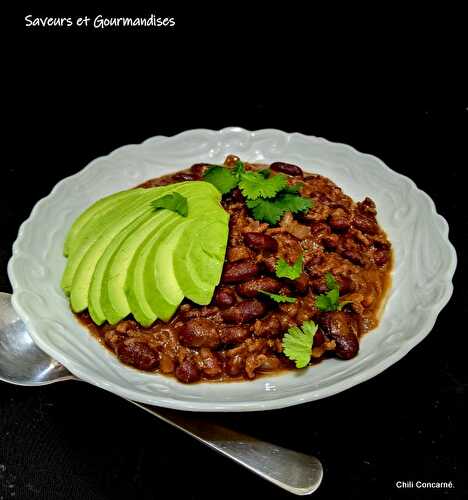 Chili con carne au chocolat et beurre d'arachide