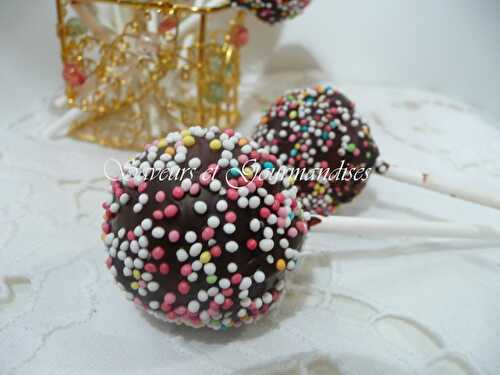 Chocopops. Sucettes au chocolat.