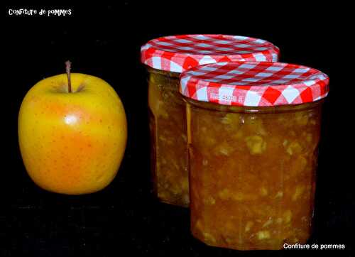 Confiture de pommes à la vanille.