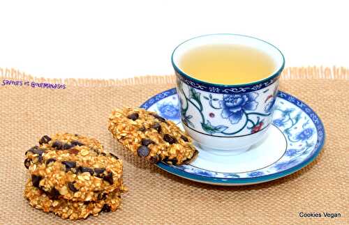 Cookies Vegan aux pépites de chocolat.