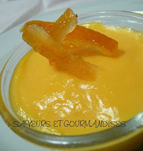 Crèmes à l'orange.