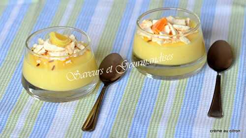 Crèmes  au Citron Meringuées.