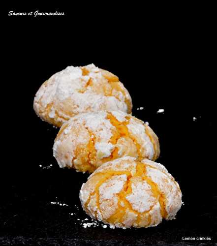 Crinkles au citron. Lemon Crinkles