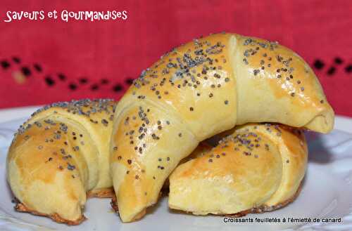 Croissants feuilletés à l’Emietté de Canard.