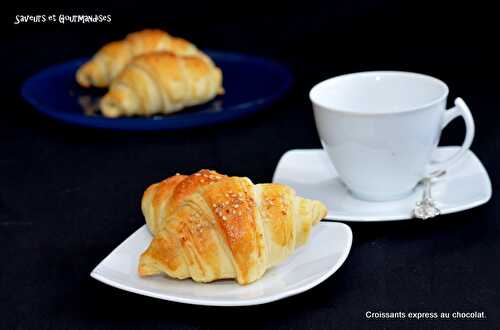 Croissants feuilletés express au Chocolat.