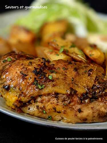    Cuisses de poulet farcies aux herbes, à l'ail et au piment.